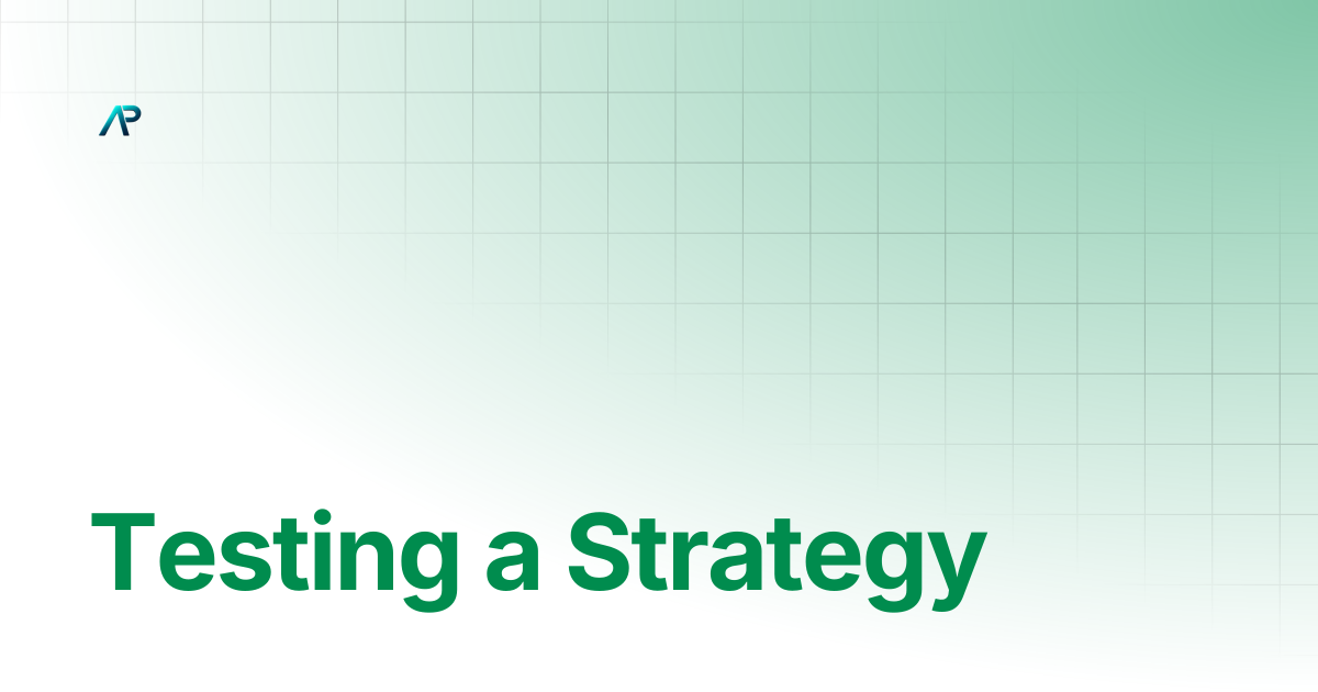 Testing a Strategy | AlgoPro